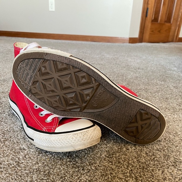 Red High Top Converse - Picture 2 of 3